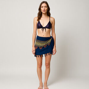 Shein Gradient Bikini Top and Sarong Set Medium Large